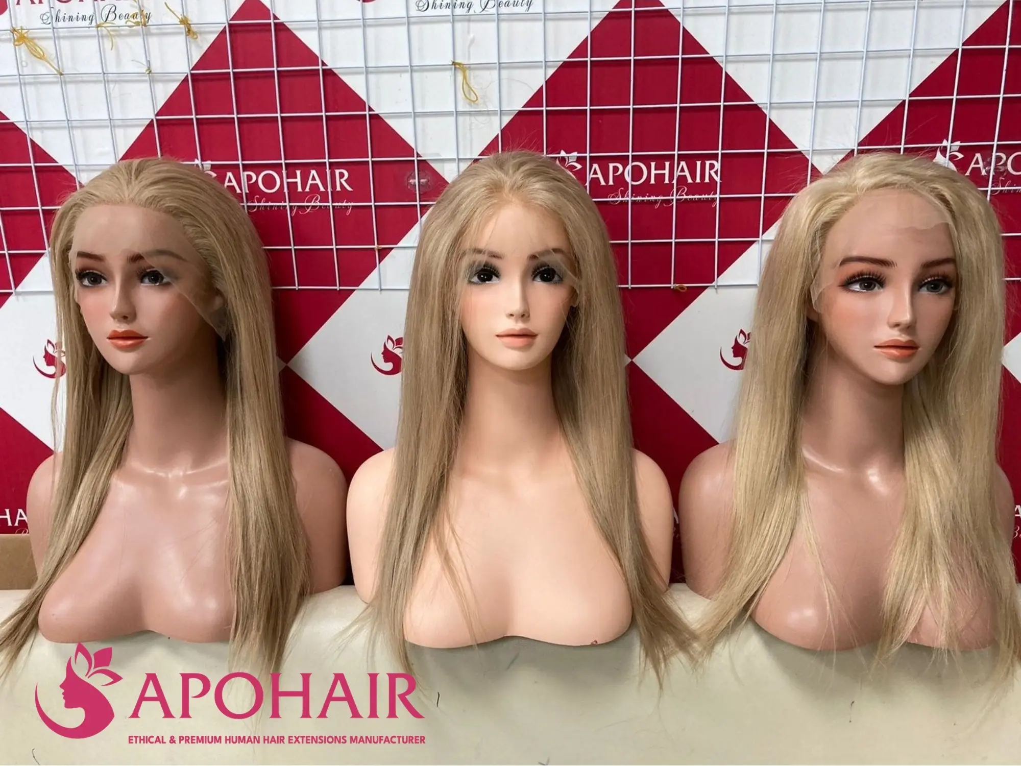 wholesale human hair lace front wigs at apohair