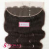 Body Wavy Frontal 13x6 lace dimensions, 13 inches ear to ear and 6 inches deep, close up