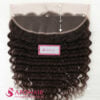 Deep Wavy Frontal 13x6 lace dimensions, 13 inches ear to ear and 6 inches deep, close up