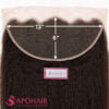 Kinky Straight Frontal 13x6 lace dimensions, 13 inches ear to ear and 6 inches deep, close up