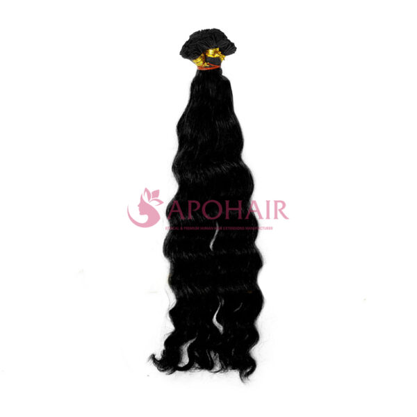 Black Body Wavy Flat-Tip Hair Extensions