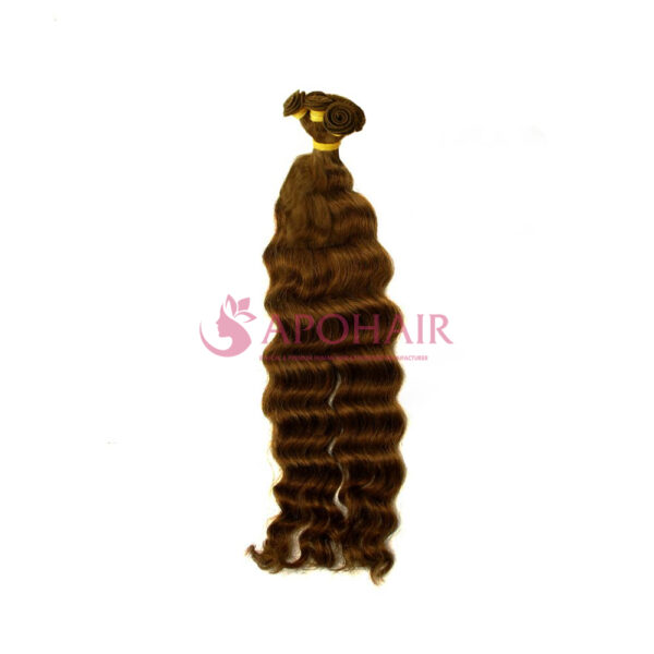 Body Wavy Dark Brown Nano Hand Tied Weft