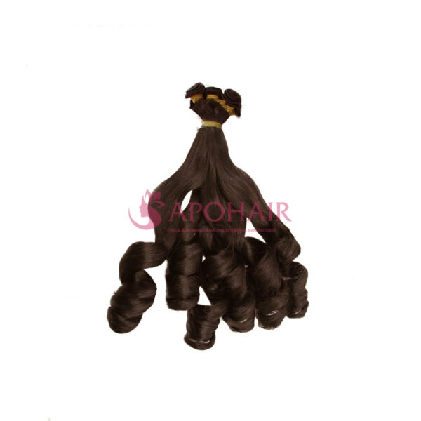 Bouncy Wavy Dark Brown Nano Hand Tied Weft