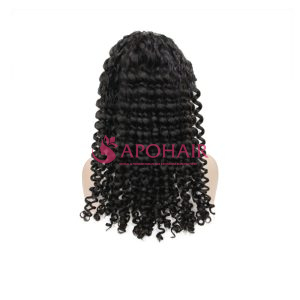 Deep Curly Black Full lace Wig