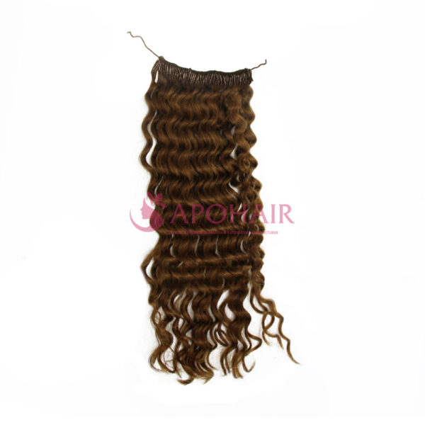 Dark Brown Deep Curly Micro Ring