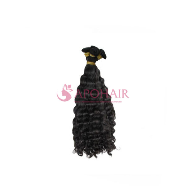 Deep Wavy Black Nano Hand Tied Weft