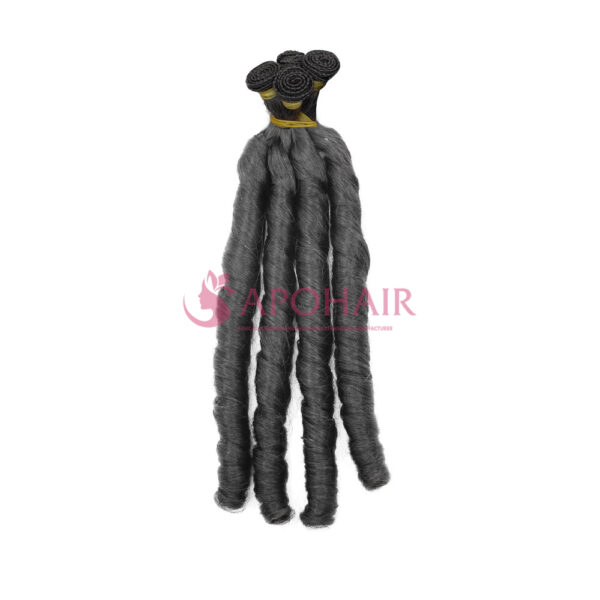 Fumi Curly Black Hand-tied Weft