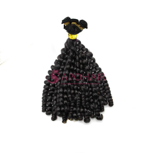 Kinky Curly Black Nano Hand Tied Weft