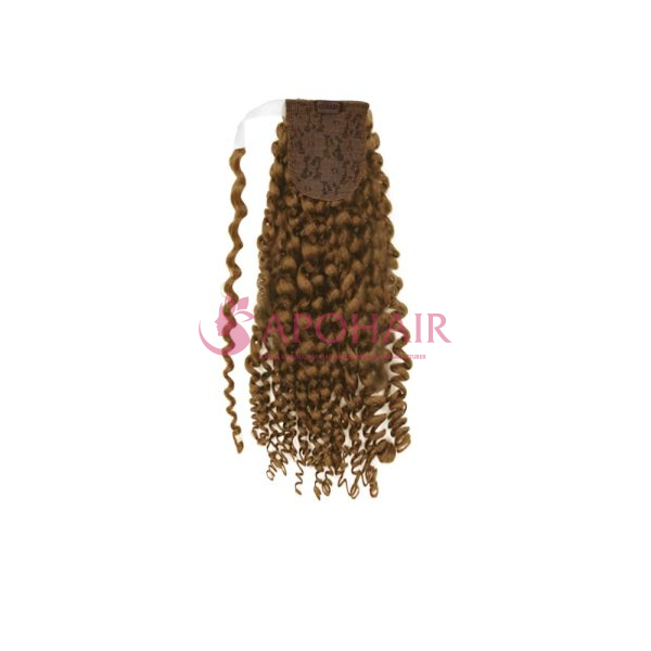 Kinky Curly Light Brown Wrap Ponytail