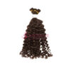 Loose Curly Dark Brown Nano Hand Tied Weft