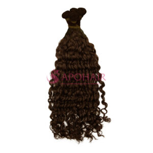 Loose Wavy Dark Brown Hand-tied Weft