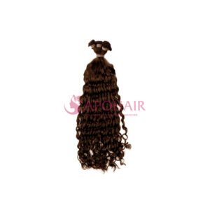 Loose Wavy Dark Brown Nano Hand Tied Weft