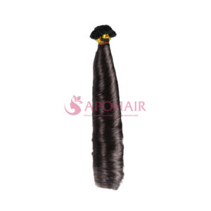 Luxury Fumi Wavy Black Flat-Tip Hair Extensions