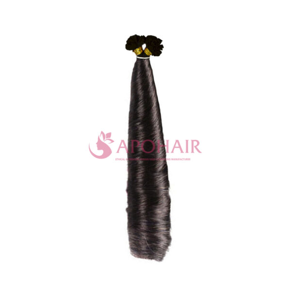 Luxury Fumi Wavy Black U-Tip Hair Extensions