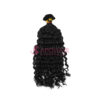 Luxury Loose Wavy Black Flat-Tip Hair Extensions