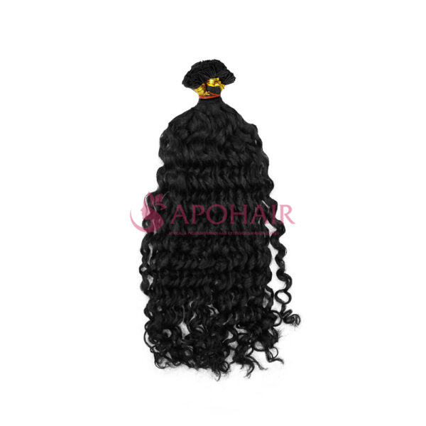 Luxury Loose Wavy Black Flat-Tip Hair Extensions