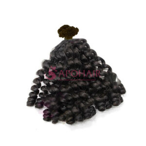 Luxury Twist Curly Black V-Tip 120 Hair Extensions