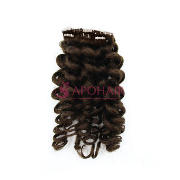 Luxury Twist Curly Dark Brown Normal Tape