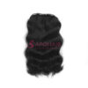 Natural Wavy Black Feather Weft