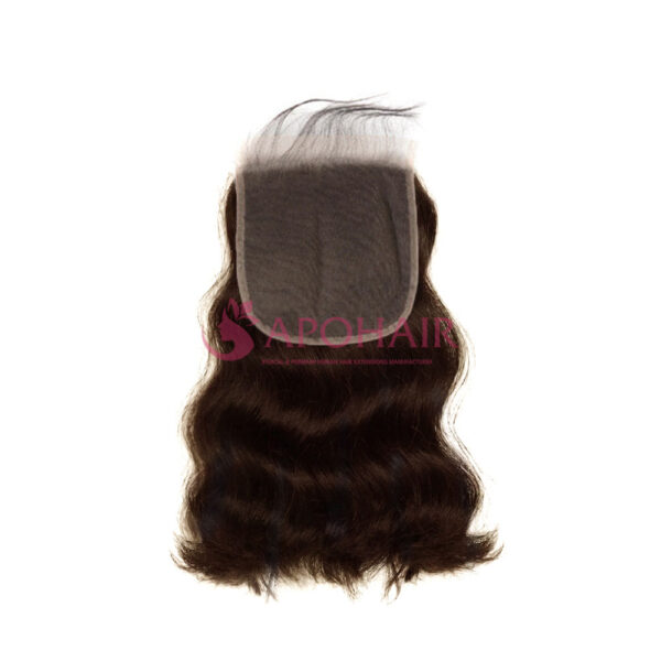 Dark Brown Natural Wavy Lace Closure