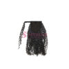 Romantic Curly Black Wrap Drawstring Ponytail