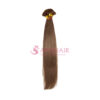 Dark Brown Straight Flat-Tip Hair Extensions