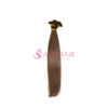 Straight Dark Brown Nano Hand Tied Weft