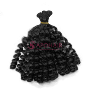 Twist Curly Black Hand-tied Weft