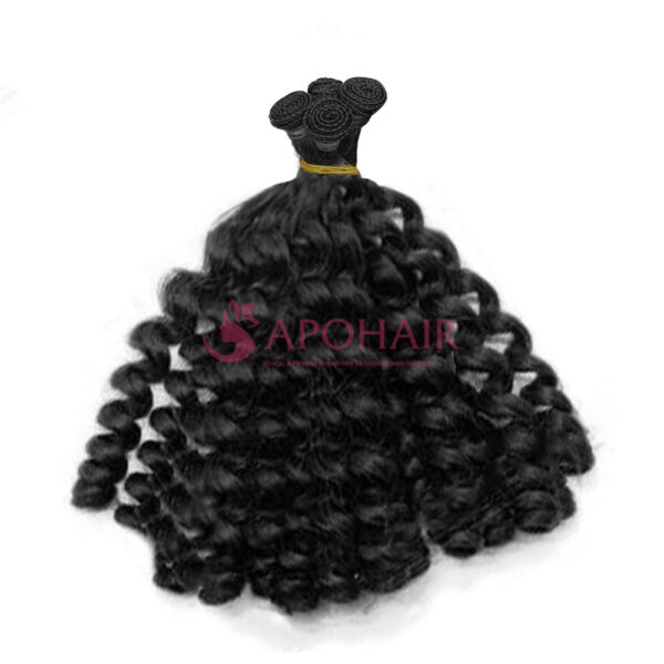 Twist Curly Black Hand-tied Weft