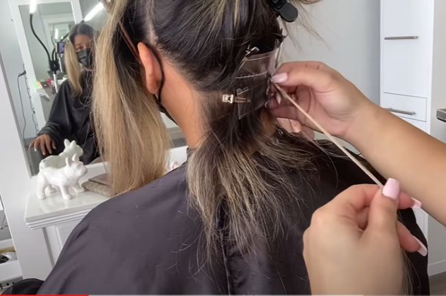 Use pliers to crimp the keratin