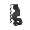 Water Body Wavy Black Wrap Drawstring Ponytail