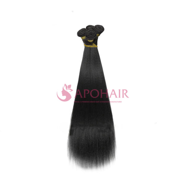 Yaki Straight Black Hand-tied Weft