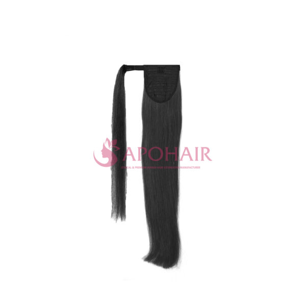 Yaki Straight Black Wrap Ponytail