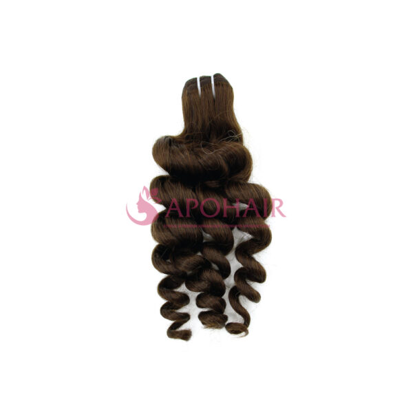 Dark Brown Body Wavy Machine Weft